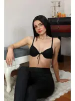Destekli Balenli Önden Açılır Dekolteli Kadın Sütyen Akbeniz 2406 Siyah