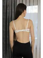 Balenli Destekli Kadın Straplez Sütyen Akbeniz 2012 Ekru görsel 4