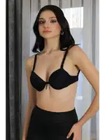 Siyah Destekli Balenli Kadın Sütyen Akbeniz 2011 Siyah farklı açı
