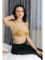 Destekli Balenli Kadın Sütyen Akbeniz 4921 Ten görsel 4