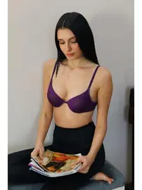 Akbeniz Mor Destekli Balenli Kadın Sütyen Akbeniz 4926