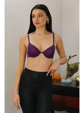Akbeniz Mor Destekli Balenli Kadın Sütyen Akbeniz 4926 - Alternatif Görünüm