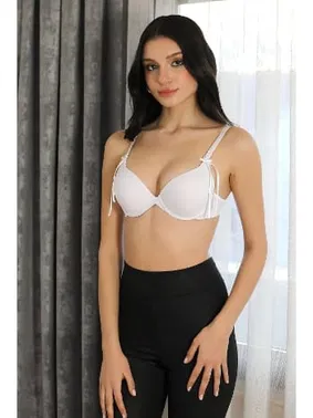 Akbeniz Kurdelalı Balenli Destekli Kadın Sütyen Akbeniz 4930 - Alternatif Görünüm