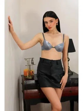 Akbeniz Balenli Gri Destekli Kadın Sütyen Akbeniz 4931 - Alternatif Görünüm