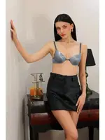 Balenli Gri Destekli Kadın Sütyen Akbeniz 4931 Gri detay görünüm