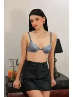 Balenli Gri Destekli Kadın Sütyen Akbeniz 4931 Gri farklı açı