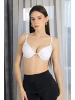 Balenli Destekli Taş Detaylı Sütyen Akbeniz 2407 Beyaz görsel 4