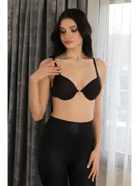 Akbeniz Taşlı Destekli Balenli Kadın Sütyen Akbeniz 2407