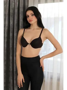 Akbeniz Taşlı Destekli Balenli Kadın Sütyen Akbeniz 2407 - Alternatif Görünüm