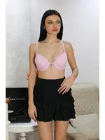 Taş Aksesuarlı Destekli Balenli Sütyen Akbeniz 2407 Lila görsel 4