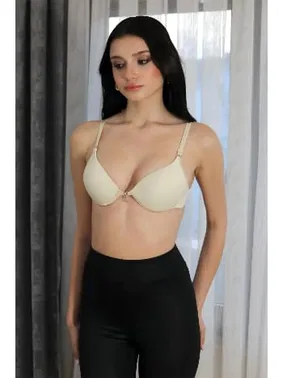 Akbeniz Destekli Balenli Taş Detaylı Kadın Sütyen Akbeniz 2407 - Alternatif Görünüm