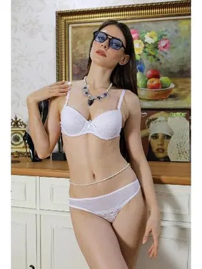 Akbeniz Straplez Destekli Dantel Detaylı Sütyen Takım Akbeniz 5050 - Alternatif Görünüm