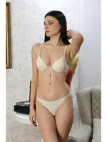 Destekli İpli Önden Açılır Sütyen Takım Akbeniz 3594 detay görünüm