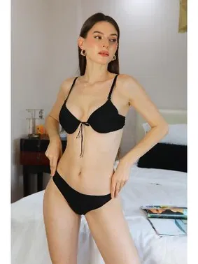 Akbeniz Önden Bağlamalı Destekli Sütyen Takım Akbeniz 3595 - Alternatif Görünüm