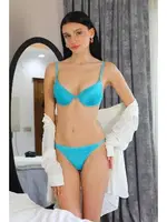 Parlak Destekli Kadın Sütyen Takım Akbeniz 3602 Turkuaz görsel 4