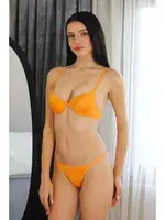 Turuncu Destekli Kadın Sütyen Takım Akbeniz 3602 görsel 4