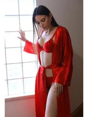 Akbeniz Kırmızı Destekli Sütyen Takım Akbeniz 3713 