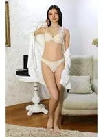 Ten Destekli Kadın Sütyen Takım Akbeniz 3713 Ten görsel 4