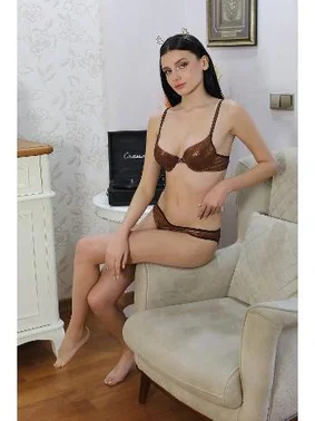 Akbeniz Taş Detaylı Destekli Sütyen Takım Akbeniz 3808 - Alternatif Görünüm