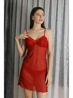 Transparan Fantezi Tül Kadın Gecelik Akbeniz T2500 farklı açı