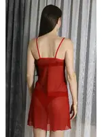 Transparan Fantezi Tül Kadın Gecelik Akbeniz T2500 görsel 4