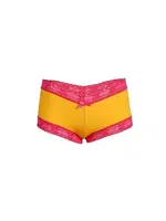 Penye 2li Dantelli Kadın Boxer Sarı Akbeniz 40265 detay görünüm