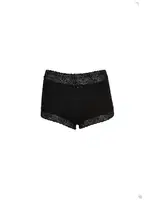 Pamuklu 2li Boxer Kadın Siyah Akbeniz 40265 Siyah detay görünüm