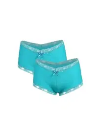 Akbeniz Turkuaz Pamuklu 2li Kadın Boxer Akbeniz 40265
