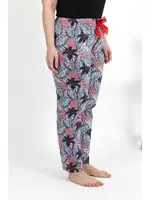 Desenli Pamuklu Büyük Beden Alt Kadın Pijama Akbeniz 27557 Somon görsel 4