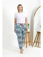 Pamuklu Büyük Beden Kadın Alt Pijama Akbeniz 27558  Mavi farklı açı