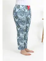 Pamuklu Büyük Beden Kadın Alt Pijama Akbeniz 27558  Mavi görsel 4