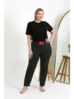 Tek Alt Pamuklu Büyük Beden Kadın Pijama Akbeniz 27559 farklı açı