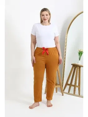 Akbeniz Pamuklu Büyük Beden Kadın Alt Pijama Akbeniz 27559