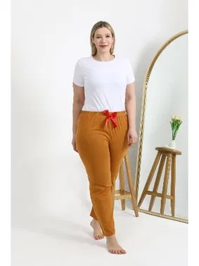 Akbeniz Pamuklu Büyük Beden Kadın Alt Pijama Akbeniz 27559 - Alternatif Görünüm