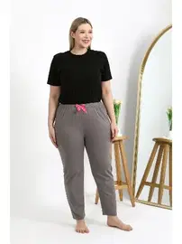 Akbeniz Pamuklu Büyük Beden Kadın Alt Pijama Akbeniz 27559
