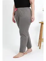 Pamuklu Büyük Beden Kadın Alt Pijama Akbeniz 27559 Vizon detay görünüm