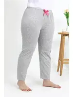 Büyük Beden Pamuklu Kadın Tek Alt Pijama Akbeniz 27560 Gri farklı açı