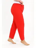 Kadın Pamuklu Büyük Beden Alt Pijama Kırmızı Akbeniz 27560 görsel 4