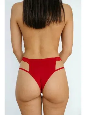 Venlisa Pencere Dekolteli Kırmızı Fantazi Külot Venlisa 6400 - Alternatif Görünüm