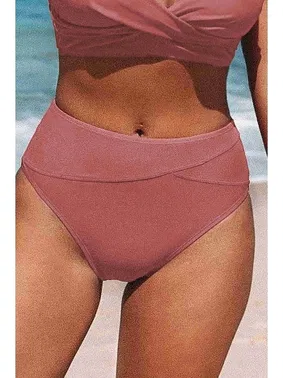 Angelsin Yüksek Bel Bikini Altı Angelsin MS42008 Gül Kurusu