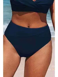 Angelsin Yüksek Bel Bikini Altı Lacivert Angelsin MS42008 Lacivert