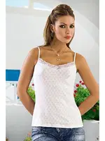 Anıt Jakarlı Dantelli Atlet 2173 Beyaz