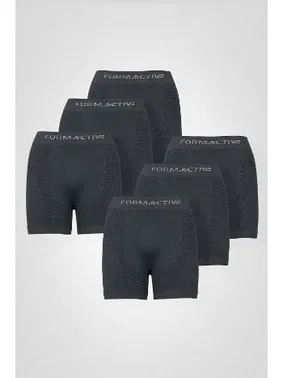 FormActive Antrasit Microfiber Likralı Sentetik Yapılı Erkek Boxer 6lı Set FormActive 4400 - 6 ADET