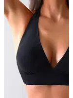 Arkadan Bağlamali Bikini Üstü (Çıkartılabilir Kaplı) Angelsin MS 43009 Siyah farklı açı