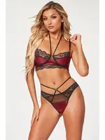 Ayar Askılı Dantelli Fantazi Sütyen Takım New Dreams 8623 Bordo