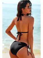 Bağlamalı Bikini Takımı Siyah Angelsin MS 4382 Siyah detay görünüm