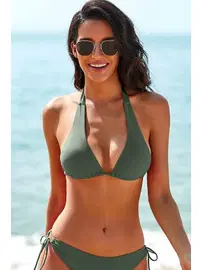 Angelsin Bağlamalı Bikini Üstü Yeşil Angelsin MS 43829