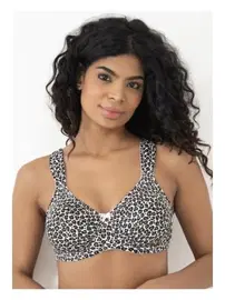 Moonlight Balenli Leopar Desenli Minimizer Toparlayıcı Sütyen Moonlight 2220 