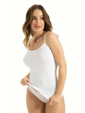 Q-En Bambu Kadın İp Askılı Büyük Beden Atlet Q-En 700-B