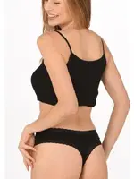 Bambu Tanga Kadın Külot Anıt 3889 - 10 Adet Siyah